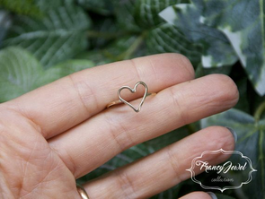 Cuore, anello Cuore, oro Fairmined Ecologico, anello oro, oro 22ct, minimal, lavorato a mano, gioiello cuore, fatto a mano, made in Italy
